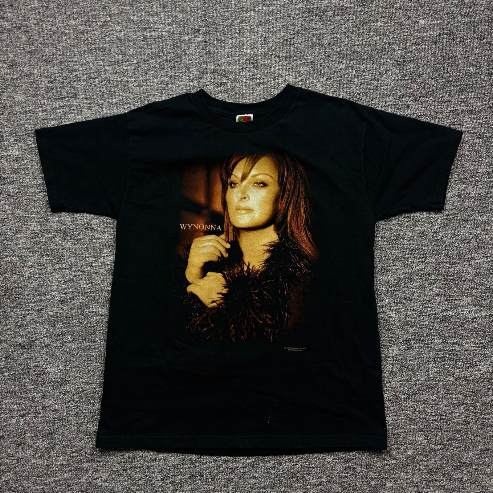 Vintage Y2k Wynonna Judd Country Music Tour Graphic T-Shirt Black Size Large